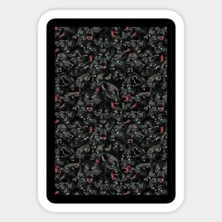 Wolf Pack Pattern Sticker